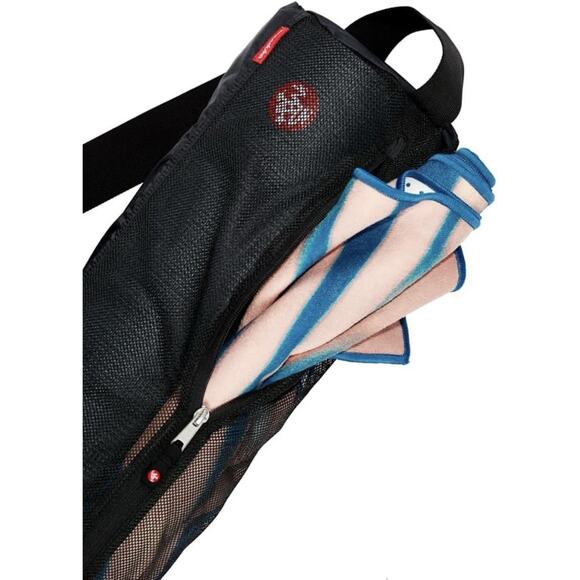 Manduka Breathe Easy Yoga Mat Carrier Pocket Sling Bag Adjustable Strap Black main image 12